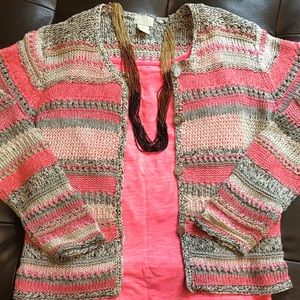 Hand knit cardigan Sigrid Olsen Sport Sweater (M).